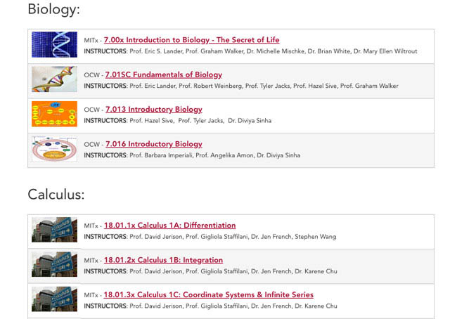 A Free MIT Summer Online Program on STEM Courses for High Schoolers