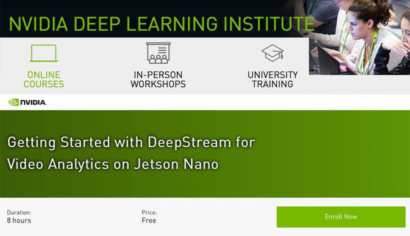 NVIDIA Issues a Free Certificate Course About AI Video Analytics on Its 'Deep Learning Institute' Platform