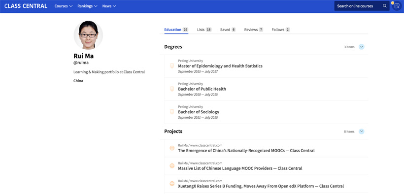 A Tool to Create Personalized Learning Pathways from ClassCentral.com