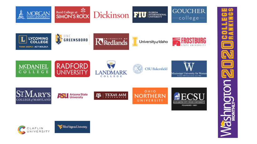 Eleven Public Universities Featured in the Top 20, According to the 'Washington Monthly" Alternative Ranking