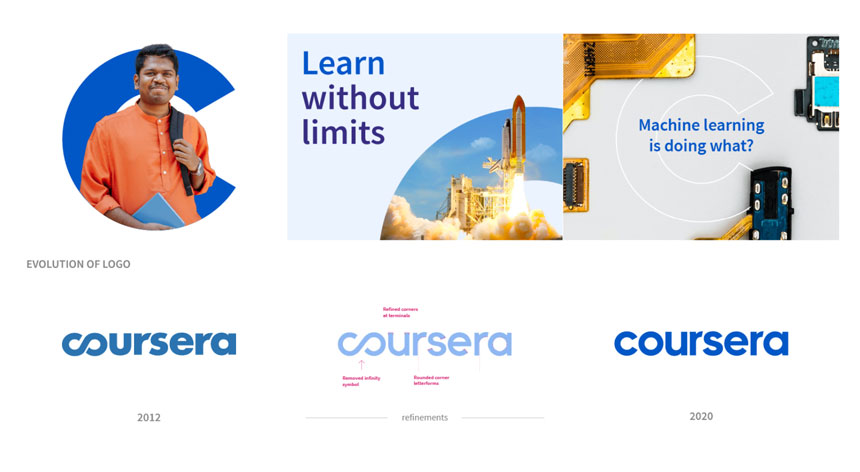 Coursera Removes the Infinity Icon from Its Logo Wordmark