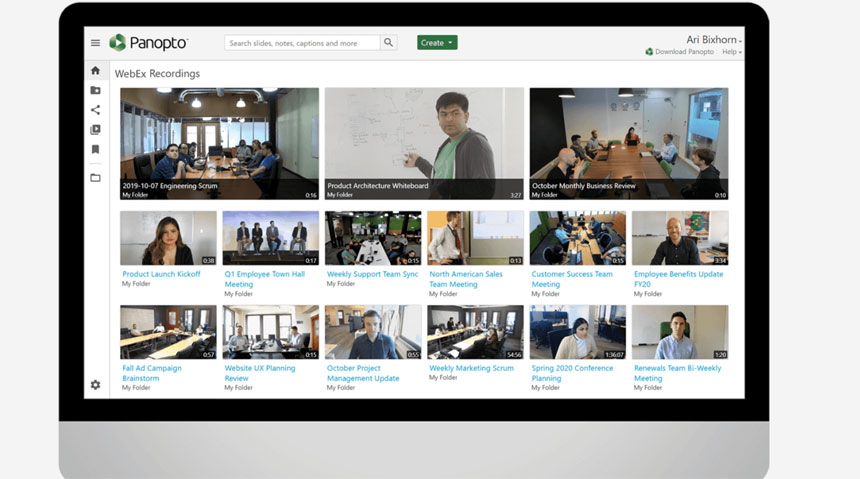 Video Management Company Panopto Adds Webex Integration