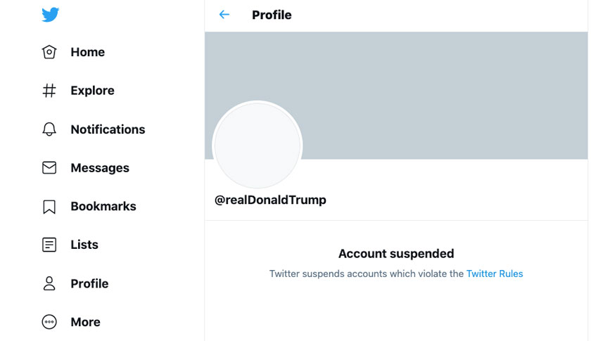 Twitter Permanently Suspends President Trump's Account