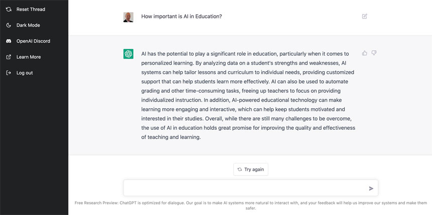 OpenAI Releases ChatGPT, an Advanced Text-Generating AI