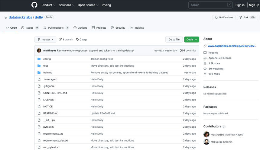 Databricks Launches Dolly, an Open Sourced LLM Clone of Stanford's Alpaca Model