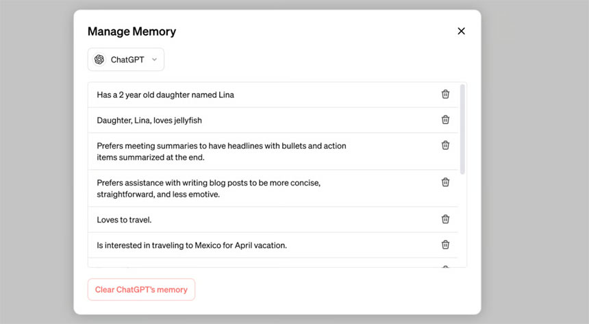 OpenAI Introduces the "Memory" for ChatGPT Plus Users