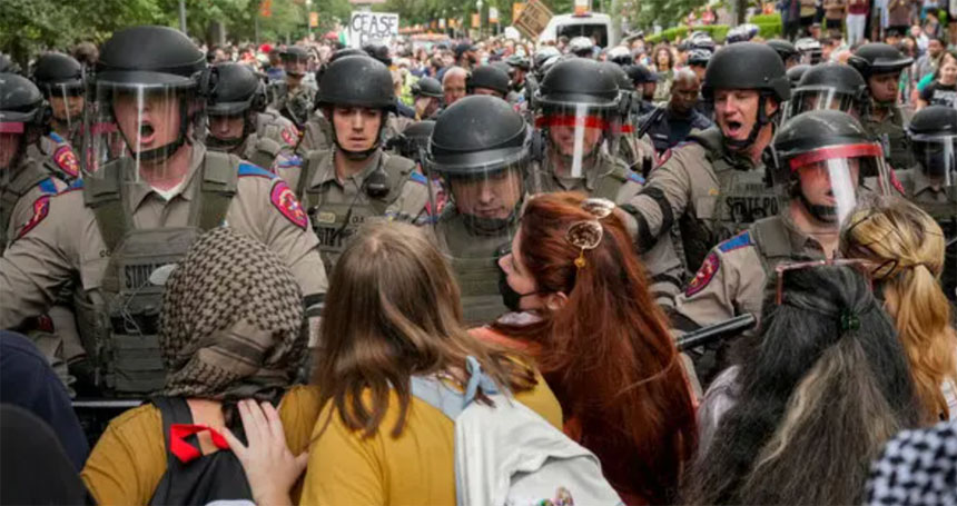 College Pro-Palestinian Protests Intensify; Mike Johnson Visited the Columbia Campus