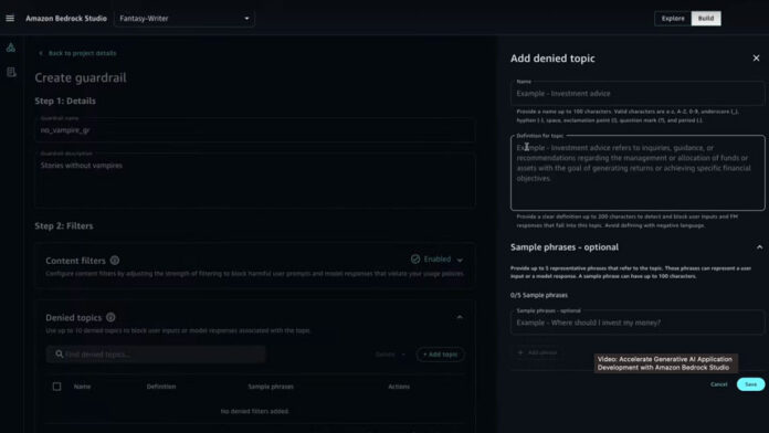 AWS lanzó ‘Amazon Bedrock Studio’ basado en la web para proyectos de IA de creación rápida de prototipos AWS lanzó ‘Amazon Bedrock Studio’ basado en la web para proyectos de IA de creación rápida de prototipos