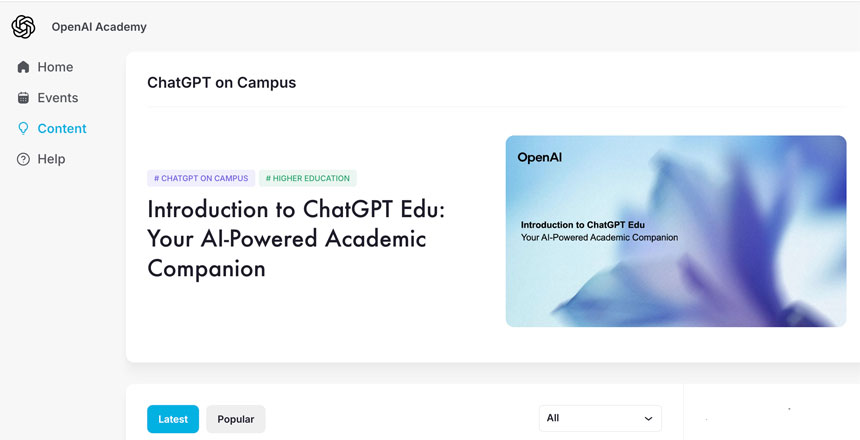 OpenAI Launches Its Academy as a Resource Hub⁠