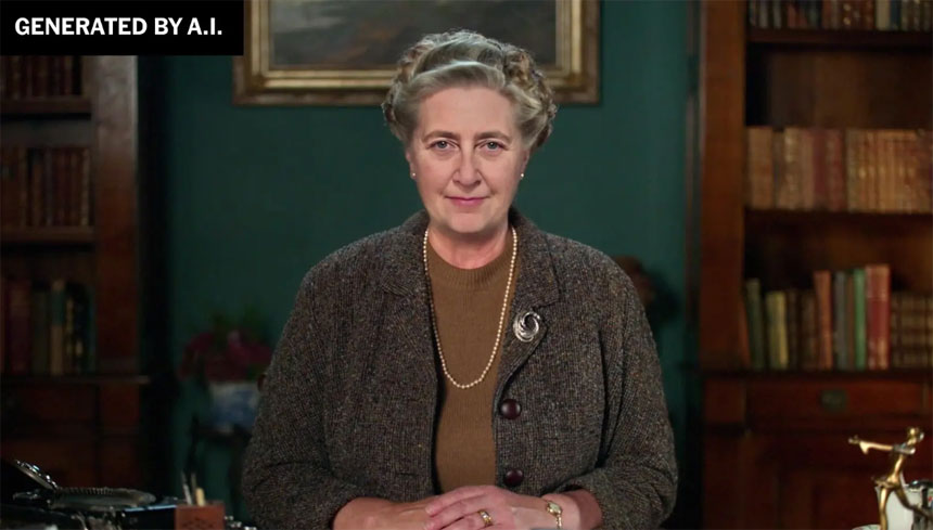 An Avatar of Legendary Novelist Agatha Christie Teaches a Course at BBC