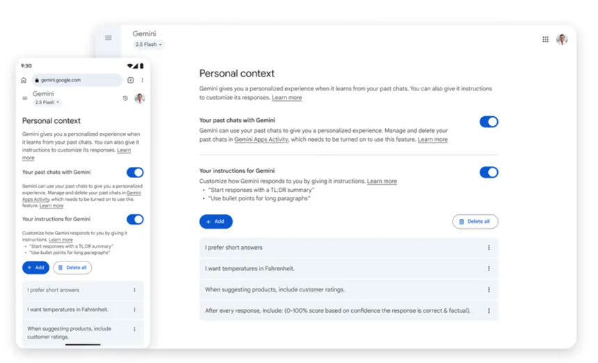 As ChatGPT and Claude, Gemini Will Remember Users' Past Chats