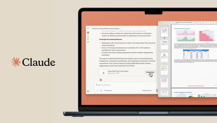 Anthropic's Claude Can Now Create PDFs, Excel Spreadsheets, and PowerPoint Slides