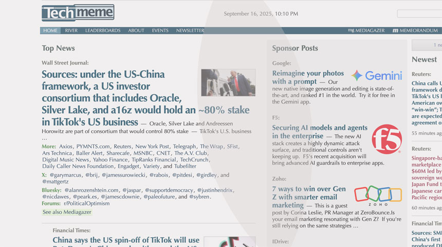 Techmeme Old-Style News Aggregator for Tech Celebrates Its 20th Anniversary