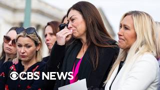 Women who survived the abuses of Jeffrey Epstein speak at the Capitol