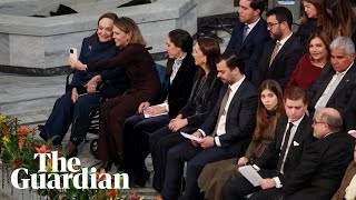 The Nobel Peace Prize 2025 is awarded in absentia to María Corina Machado.