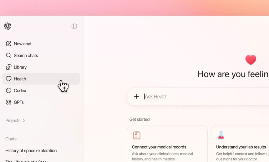OpenAI pronto añadirá una pestaña de Salud a ChatGPT que proporcionará respuestas sobre cuestiones médicas y de bienestar