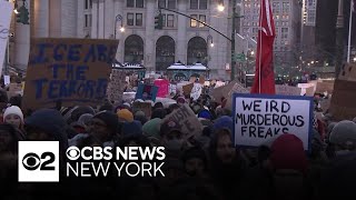 Protests against ICE are held in New York and across the US
