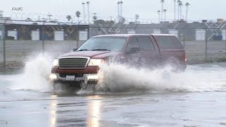 Extreme weather affects both coasts of the United States.
