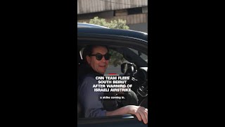 CNN team flees south Beirut after warning of Israeli airstrike