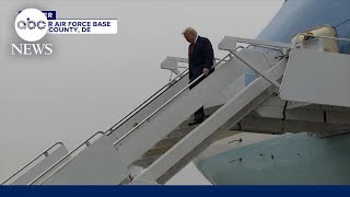 Trump attends dignified transfer of 6 fallen service members killed in Kuwait