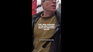 Two men charged after IEDs tossed near NYC mayor’s office