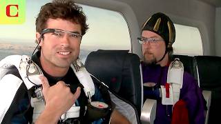 Google Demos Google Glass in 2012 by Jumping Out of a Plane | CNET Archives