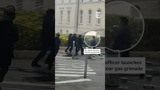 The French 14-Year-Old Maimed by a Tear Gas Grenade